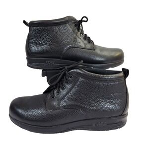 SAS Womens Alpine Non Slip High Top Shoes Black Lace Up Work Ankle Boots Sz 10 N